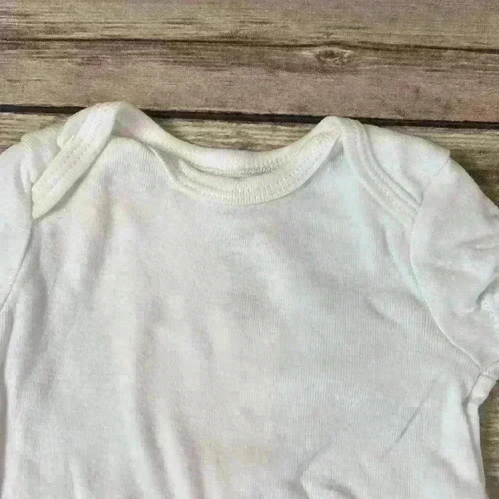 White 3 Month Carter’s Onesies - Picture 3 of 7